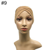 Modal Muslim Headscarf Women Criss Cross Tube Hat Underscarf Islamic Inner Cap Lady Hat Muslim Hijab