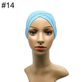Modal Muslim Headscarf Women Criss Cross Tube Hat Underscarf Islamic Inner Cap Lady Hat Muslim Hijab