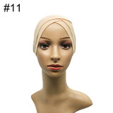 Modal Muslim Headscarf Women Criss Cross Tube Hat Underscarf Islamic Inner Cap Lady Hat Muslim Hijab