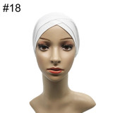 Modal Muslim Headscarf Women Criss Cross Tube Hat Underscarf Islamic Inner Cap Lady Hat Muslim Hijab