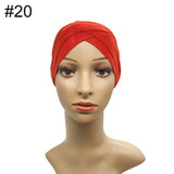 Modal Muslim Headscarf Women Criss Cross Tube Hat Underscarf Islamic Inner Cap Lady Hat Muslim Hijab