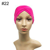 Modal Muslim Headscarf Women Criss Cross Tube Hat Underscarf Islamic Inner Cap Lady Hat Muslim Hijab