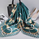 Women Fashion Kerchief Silk Satin Neck Scarf Print Hijab Scarfs Square Shawls Wraps