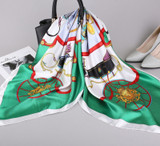 Women Fashion Kerchief Silk Satin Neck Scarf Print Hijab Scarfs Square Shawls Wraps Women Fashion Kerchief Silk Satin Neck Scarf Print Hijab Scarfs Square Shawls Wraps