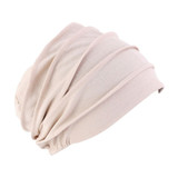 2020 New Elastic Cotton Turban Hat Solid Color Women Warm Winter Headscarf Bonnet Inner Hijabs Cap Muslim Hijab femme Wrap Head