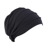 2020 New Elastic Cotton Turban Hat Solid Color Women Warm Winter Headscarf Bonnet Inner Hijabs Cap Muslim Hijab femme Wrap Head