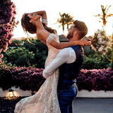 Simple Boho Mermaid Lace Wedding Dresses