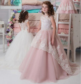 Beautiful White Pink Flower Girls Dresses for Weddings