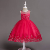 Flower Girl's Birthday Banqueе Dresses Wedding Party White Flower Girls Dresses