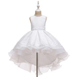 Kids Elegant Wedding Flower Girl Dress Princess Party