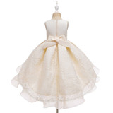 Kids Elegant Wedding Flower Girl Dress Princess Party