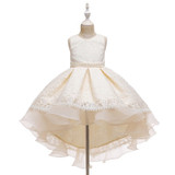 Kids Elegant Wedding Flower Girl Dress Princess Party