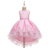 Kids Elegant Wedding Flower Girl Dress Princess Party