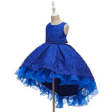 Kids Elegant Wedding Flower Girl Dress Princess Party