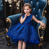 Kids Elegant Wedding Flower Girl Dress Princess Party