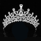 Fashion Crystal Wedding Bridal Jewelry Sets Tiara Crown Earring Necklace Bride Women Pageant Prom Jewelry Set Hair Ornaments Fashion Crystal Wedding Bridal Jewelry Sets Tiara Crown Earring Necklace Bride Women Pageant Prom Jewelry Set Hair Ornaments