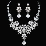 Fashion Crystal Wedding Bridal Jewelry Sets Tiara Crown Earring Necklace Bride Women Pageant Prom Jewelry Set Hair Ornaments Fashion Crystal Wedding Bridal Jewelry Sets Tiara Crown Earring Necklace Bride Women Pageant Prom Jewelry Set Hair Ornaments