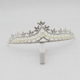 Pearl Wedding Bridal Jewelry Sets Women Bride Wedding Party Tiara Crown Earring Necklace Pearl Wedding Bridal Jewelry Sets Women Bride Wedding Party Tiara Crown Earring Necklace
