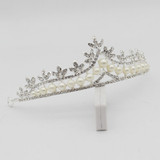 Pearl Wedding Bridal Jewelry Sets Women Bride Wedding Party Tiara Crown Earring Necklace Pearl Wedding Bridal Jewelry Sets Women Bride Wedding Party Tiara Crown Earring Necklace