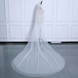 White Beige Long Bridal Veils for Women One Layer / Double Layer Cathedral Wedding Veils Accessories