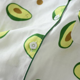 Cotton Pajama 2 Pcs with Avocado Printed