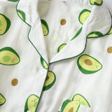 Cotton Pajama 2 Pcs with Avocado Printed