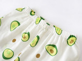 Cotton Pajama 2 Pcs with Avocado Printed