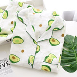 Cotton Pajama 2 Pcs with Avocado Printed