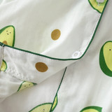Cotton Pajama 2 Pcs with Avocado Printed