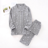 Couple Cotton Pajama with Star Printed