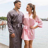 Satin Men's and Women's Robes Set with Customization