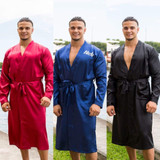 Satin Men's and Women's Robes Set with Customization