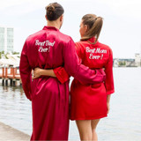Satin Men's and Women's Robes Set with Customization