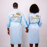 Cotton Waffle Long Queen Bathrobe