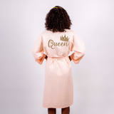 Cotton Waffle Long Queen Bathrobe