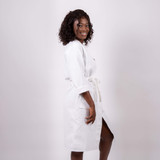 Cotton Waffle Long Queen Bathrobe