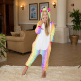 Rainbow Unicorn One piece Pajamas Set