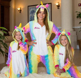 Rainbow Unicorn One piece Pajamas Set