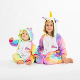 Rainbow Unicorn One piece Pajamas Set