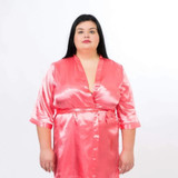 Satin Personalized monogrammed Bride and Bridesmaid robes satin