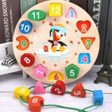 Montessori Educational Wooden Clock