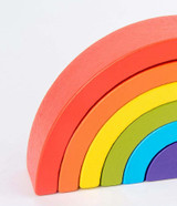 Montessori Rainbow Building Blocks For Baby Learning