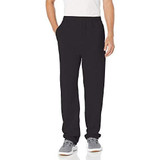 Hanes mens EcoSmart Fleece Sweatpant with Pocket black M