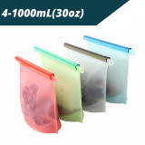 Reusable Silicone Food Storage Bags - 1500ml & 1000ml - 4 per set