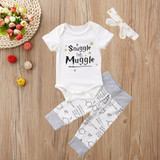 Plain Snuggle This Muggle Baby Outfit