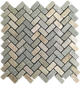 GOLDEN SAND QUARTZITE HERRINGBONE