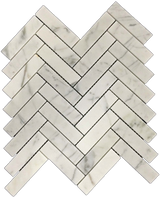 CALACATTA 1" X 4" HERRINGBONE MOSAIC