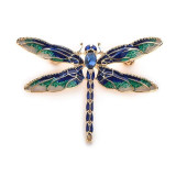 Enamel Dragonfly Insects Brooches