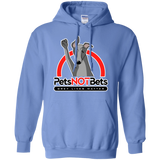 Pets Not Bets Red Arch Pullover Hoodie