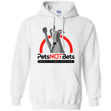 Pets Not Bets Red Arch Pullover Hoodie